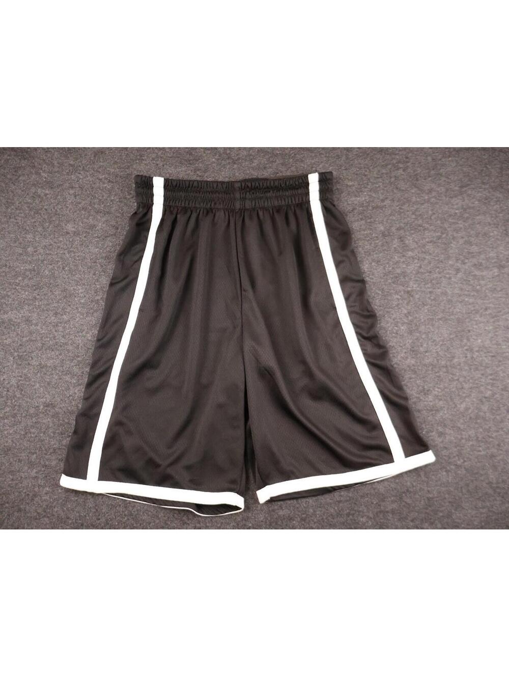 CSG Active Mind Grip Shorts Mens Medium Black/White Stripe Athletic NWT